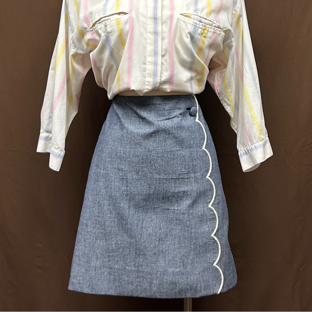 J.crew denim mini skirt